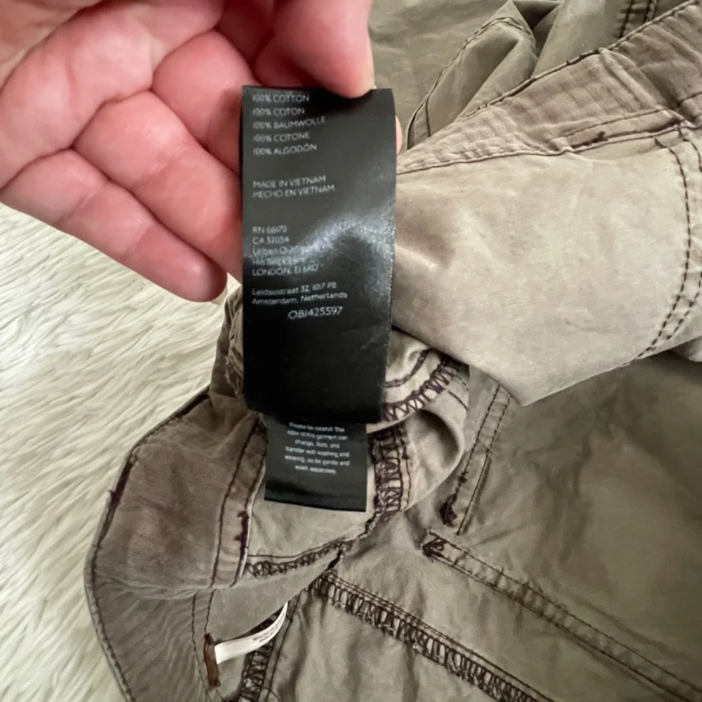 Free People The Thing Is Low-Rise Utility Pants Size 12 Wild Truffle Gray/Green - Picture 10 of 11